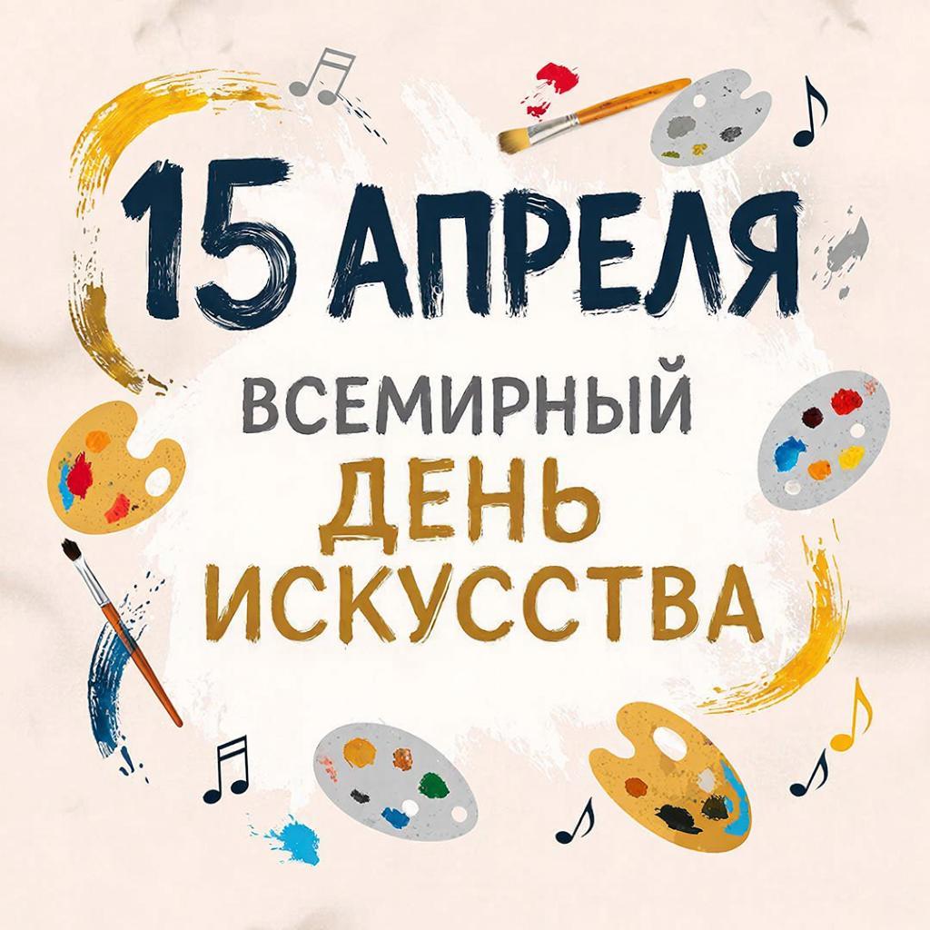 15 апреля — Всемирный день искусства!